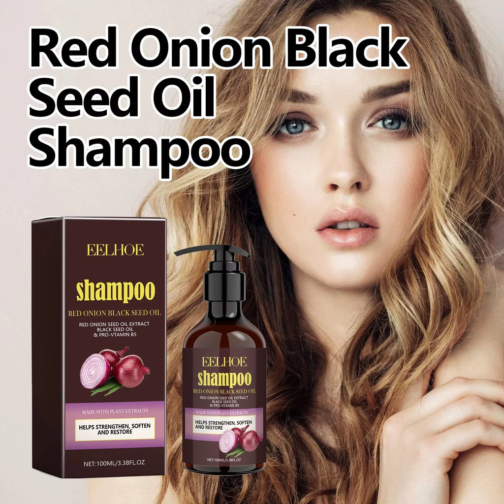 Red Onion Shampoo Black Seed Oil Hair Care Shampoo Hair Care Cleansing Scalp Refreshing Shampoo Hair Care Oil