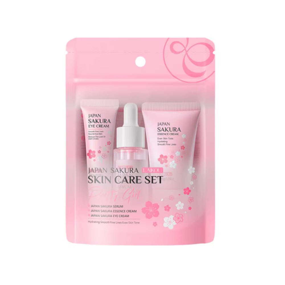 Sakura Skin Care Sets & Kits with Cleanser,Serum,Eye Cream,Essence Cream Beauty Products for Women Face Skin Care Set