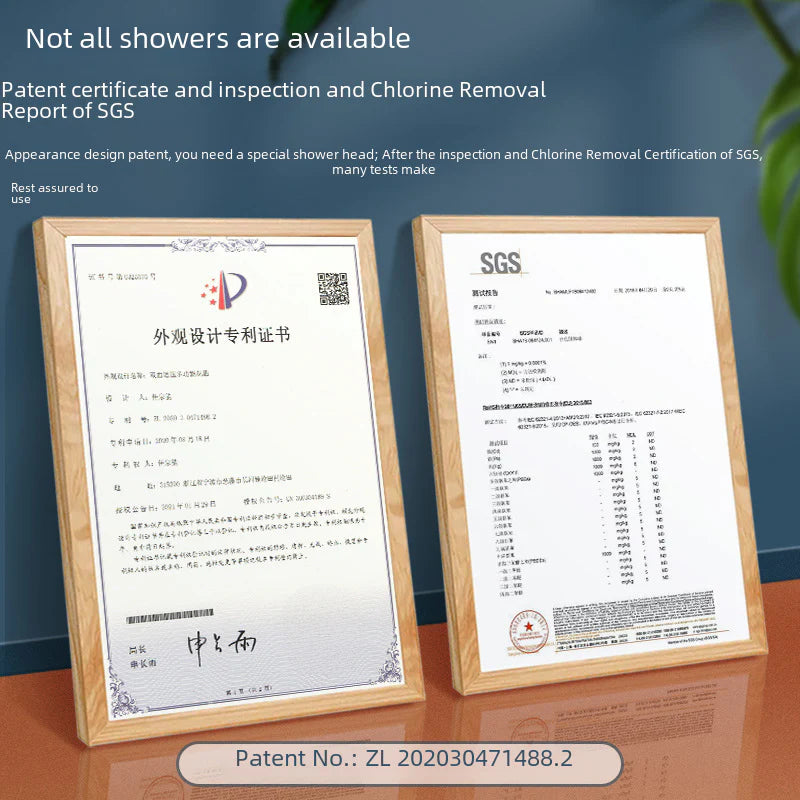 Filter Water Purification Handheld Shower Head Three-Gear Pressurized Water Stop Beauty Skin Care Bathroom Shower Nozzle Pressurized Lotus