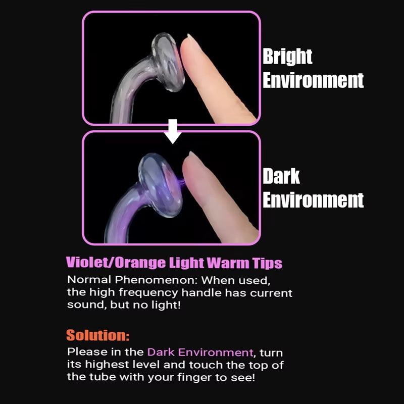 High Frequency Therapy Wand Professional Machine Skin Care Skin Tightening Device Beauty Products anti Wrinkle Face Clean