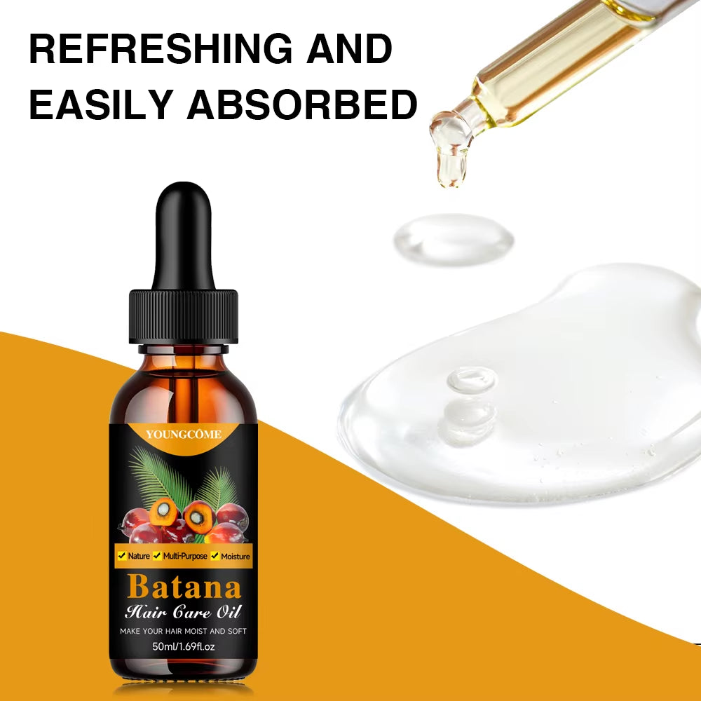 Batana Hair Care Oil, Professional Hair Care Deep Conditioning for All Hair Types, Smoothing Hair Care Oil, Nourishing Hair