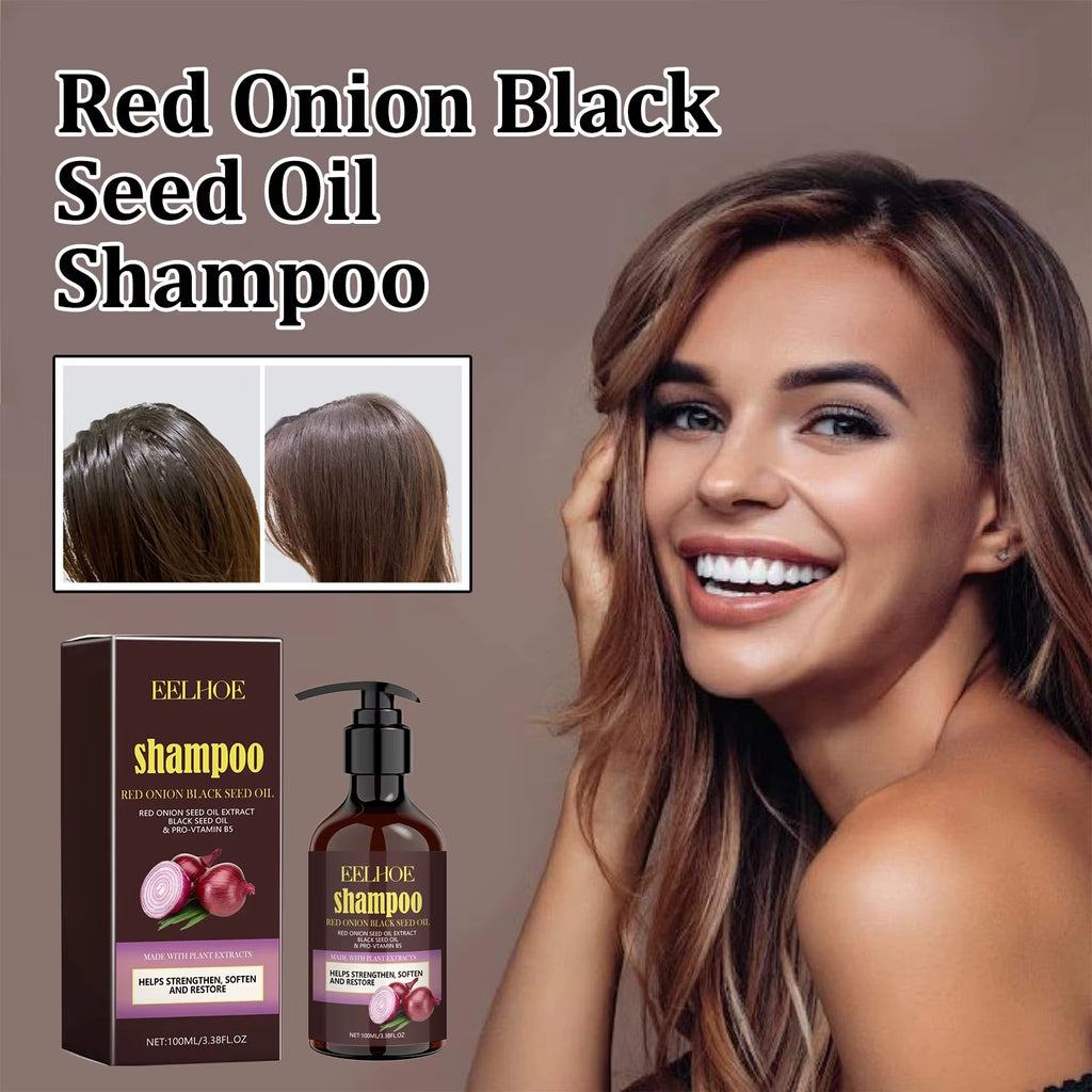 Red Onion Shampoo Black Seed Oil Hair Care Shampoo Hair Care Cleansing Scalp Refreshing Shampoo Hair Care Oil