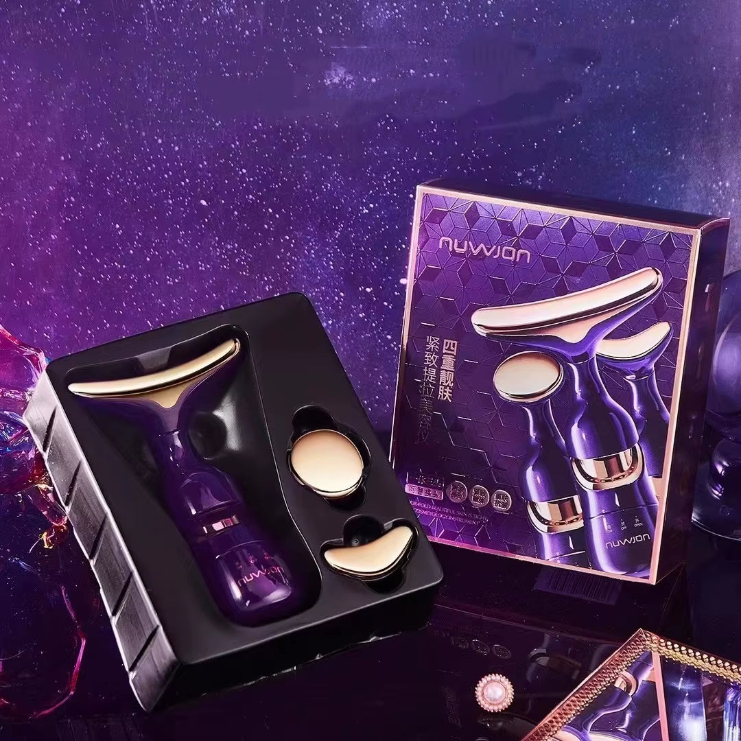 3 Heads Skin Care Facial Firming Massager Multifunction Skin Care Face Sculpting Tool for Women Daily Skin Care Routine